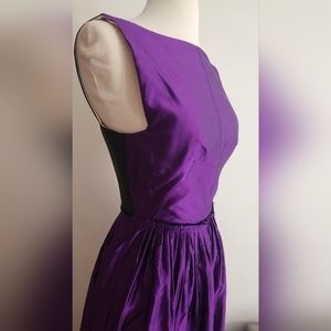 Roksanda Ilincic Purple Silk Midi Dress Size Small